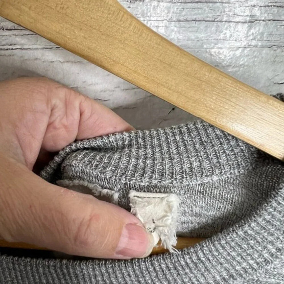 ANGEL OF THE NORTH ANTHROPOLOGIE GRAY SWEATER SZ L - Picture 7 of 12